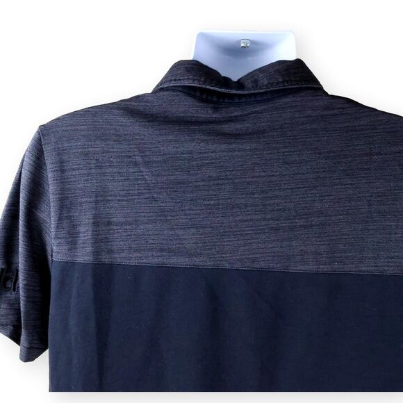 Travis Mathew Gray BlackColorblock Mens Polo Shirt M - Picture 5 of 7